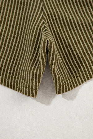 Phalaenopsis Ribbed Textured Loose Fit Tee & Shorts Set